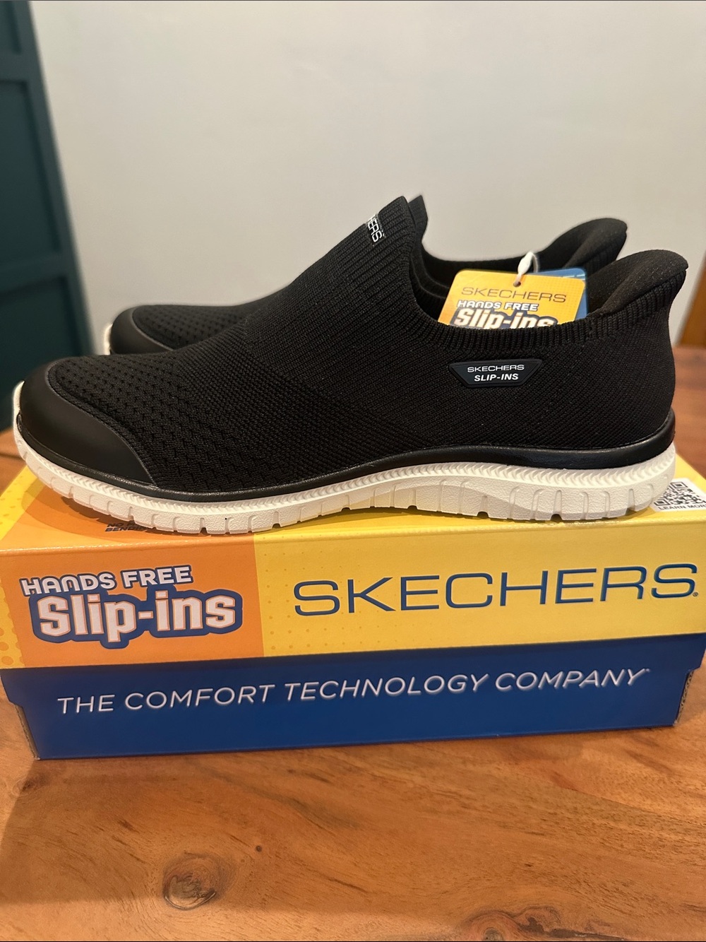 Skechers women’s Black Slip-On Walking Shoes - Lightweight Comfort